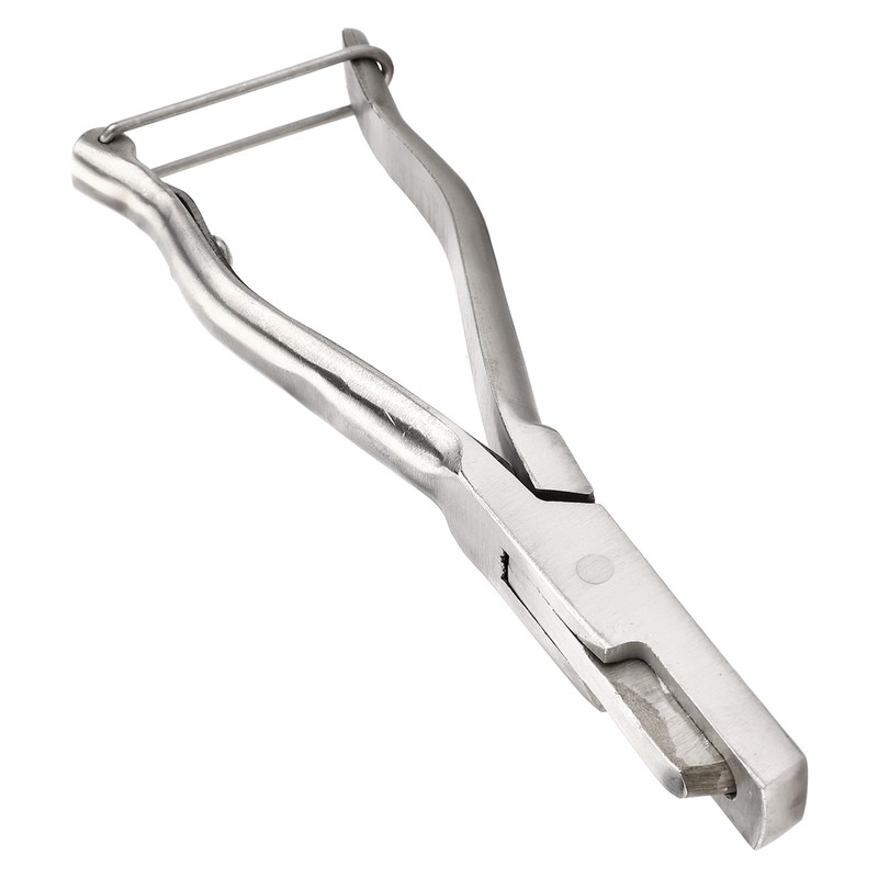Pig Ear Tag Plier Stainless Steel Animal Ear Notcher with