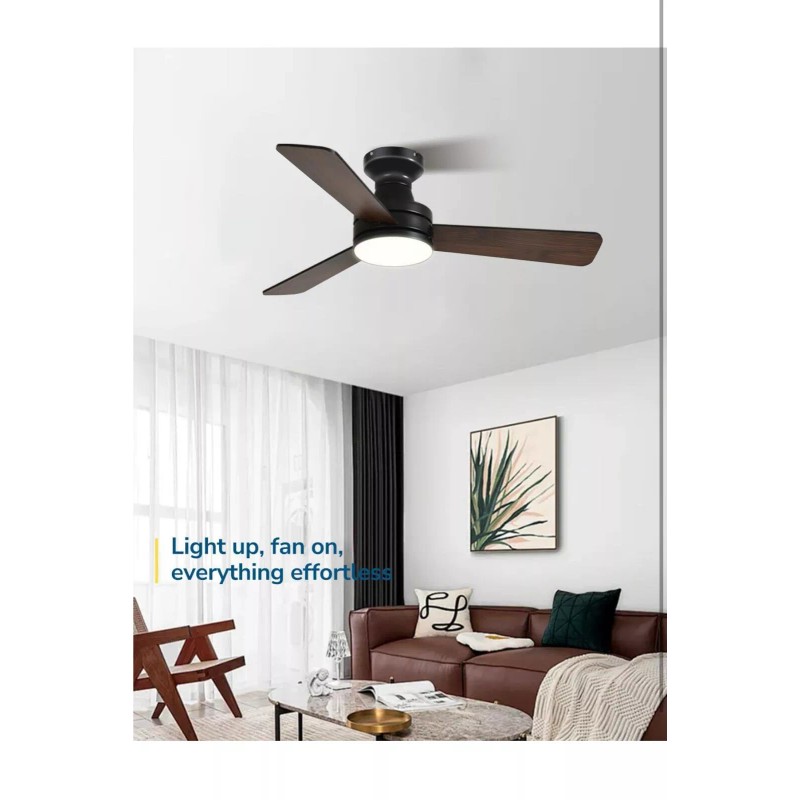 Orison Ceiling Fans with Lights, 42 inch Low Profile Ceiling