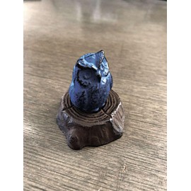 文鎮/ペーパーウェイト ふくろう 切り株 【伝統工芸品南部鉄器】