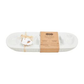 Mud Pie Oyster Chiller Tray Set; 4" x 14"
