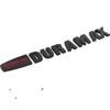 Duramax Badge Emblems 2-Piece in Black with Red for 2007-2020