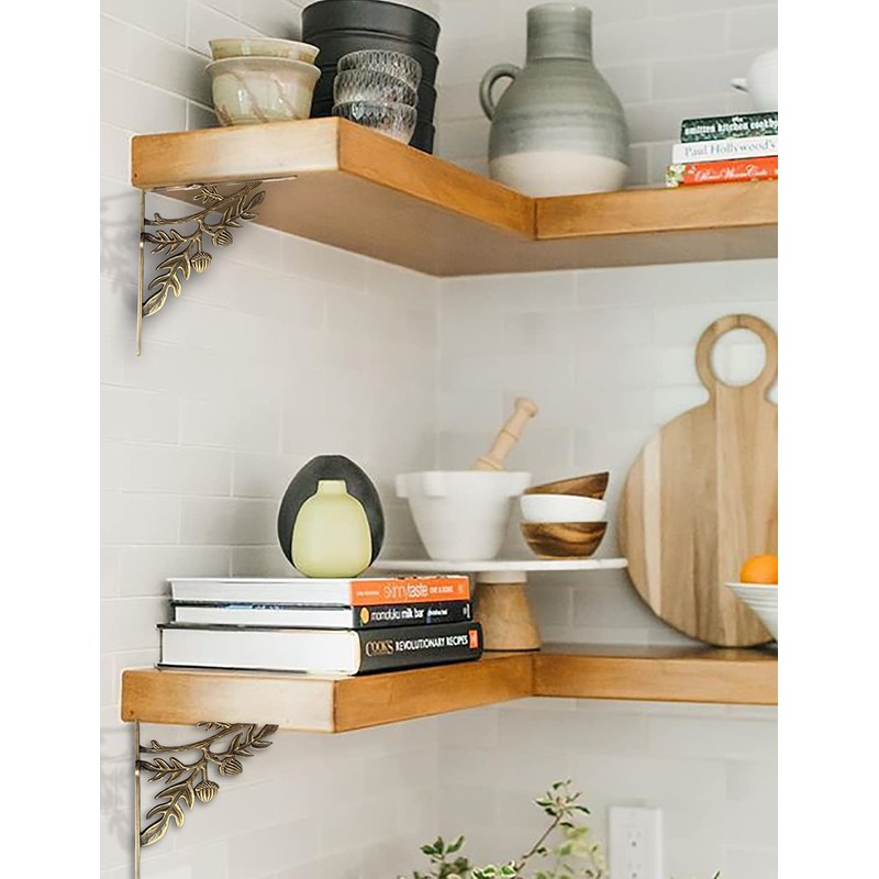 NACH Decorative Shelf Brackets, 4 Pack of 7 x 1.8