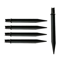 XiXiYang XiXiYang 5 Pcs Plastic Ground Spikes Solar Torch Lights Ground Stakes Landscape Light Holder for Garden Lights Pathway Lights Pathway Markers Outdoor Lighting Accessories