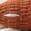 MIULEE Pack of 2 Corduroy Square Cushion Cover Caramel 40x40