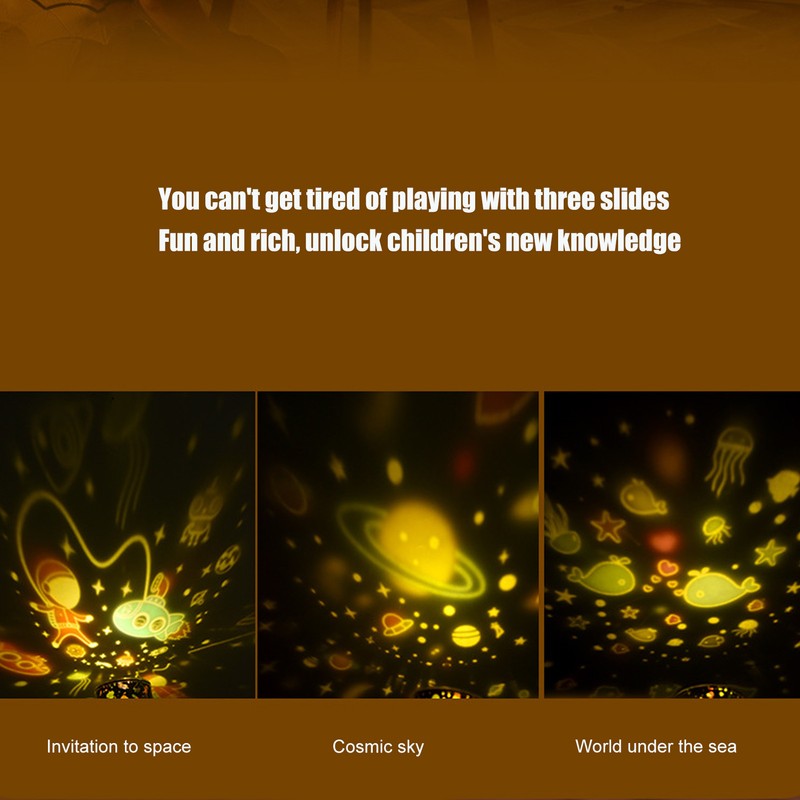 Star Projection Lamp Innovative Bedside Night Light Children Bedroom Romantic