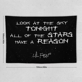 Vdumhid Lil Peep Tapestry Love Rapper Tapestries, Wall Hanging Room Art Home Decoration Gift Bedroom Decor Living Room Door 60''x40''