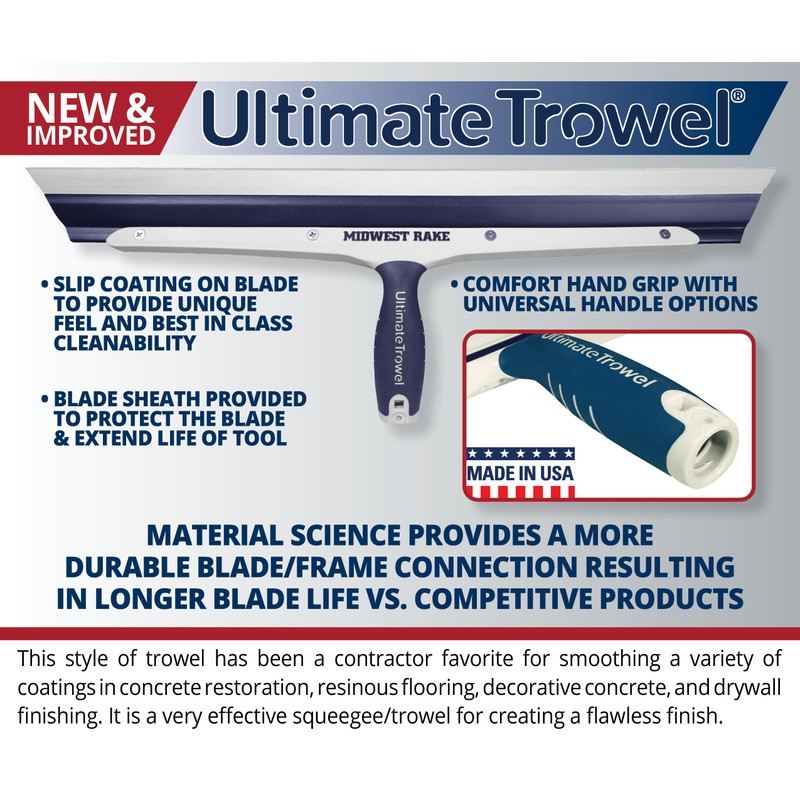 Ultimate Trowel® with Threaded Handle Adapter (12")