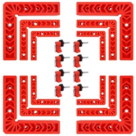 Versatile 90 Degree Clamp Set – Essential Woodworking Tools for Pictures Frames, Cabinets, and Boxes (3" 4" 6") with Clamps for Woodworking