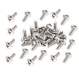 bnafes 55Pcs VESA Computer TV LCD Monitor Stand Bracket Mounting Screw M4x10mm
