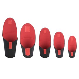 Camera Lens Pouch, 5pcs Camera Lens Protective Case Anti Scratch Design Neoprene Material Black for SLR