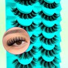 7 Pairs of 3D False Eyelashes, Cat Eye, Fluffy Volume,