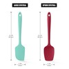 Doosu Silicone Scraper Spoon Spatulas, 600°F Heat Resistant BPA Free