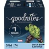 S&M Goodnites Size 4 Bedwetting Underwear for Boys HULK S/M