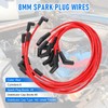 JDMSPEED New HEI Red Spiral Core Spark Plug Wires 45