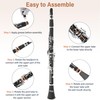 Mendini By Cecilio B Flat Clarinet for Beginner, Ebonite Bb