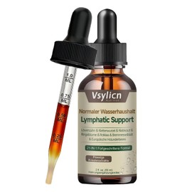 Lymphatic Drainage Drops 60 ml - Natural Herbal Extracts to Support Liquid Balance & Gentle Drainage, Vegan and No Artificial Additives