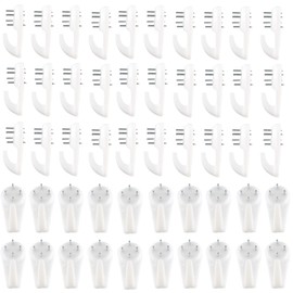 Septe 50 PCS 1.18in Concrete Wall Hooks for Hanging Pictures Without Drilling, for Concrete/Cinder Block/Brick/Stucco/Hard Walls,Brick Hangers,No Damage Picture Hangers,No Drill Without Nails