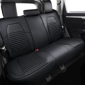 LINGVIDO Custom Fit Honda CRV Car Seat Covers, Full Set Honda CRV Seat Covers with Waterproof Faux Leather Honda CR-V CRV Accessories 2017 2018 2019 2020 2021 2022 2023(Not for Hybrid)