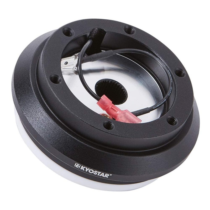 KYOSTAR Black Aluminum Steering Wheel Short Hub Adapter Quick Release