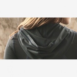 Oversized Long Sleeve Yoga Sport Hooded Zip-up Fleece Jacket for Autumn/Winter Couple White S