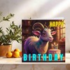 Goat Birthday Card + Envelope 145 x 145mm