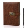 WEMATE Diary with Lock, A5 Journal with Lock 240 Pages,