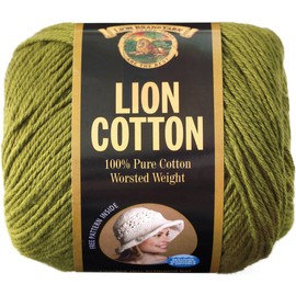 Lion Brand Yarn 760-134D Lion Cotton Yarn, Avocado