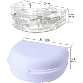 Anti ronquidos - Guarda dental anti ronquidos, protector bucal, previene apnea del sueño, eficiente aparato apnea del sueño. talla ajustable, con instrucciones.