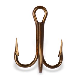 Mustad 3551 Classic Treble Standard Strength Fishing Hooks | Tackle for Fishing Equipment | Comes in Bronz, Nickle, Gold, Blonde Red