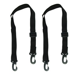 Adjustable Buckle Shoulder Strap, 2 Pack Strap Replacement Crossbody Shoulder Bag Adjustable, Shoulder Strap with Swivel Hook for Travel Satchel, Water Bottle, Yoga Mat Bag, Gym Bag (Black)