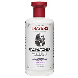 THAYERS Alcohol-Free, Hydrating Lavender Witch Hazel Facial Toner with Aloe Vera Formula, Vegan, Dermatologist Tested and Recommended, 12 Oz