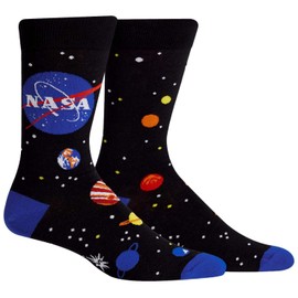 Sock It To Me Men's Solar System Socks, All Over Patterns, multicolor, Free size