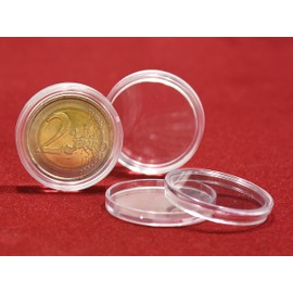 MC.Sammler Coin Capsules for 2 Euro Coins Capsules 26 mm | Pack of 30 | Commemorative Coins |