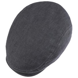 Stetson Belfast Men's Linen Sports Hat – Made in Europe – Made of 100% Linen – Lined with Cotton – Breathable and Skin-Friendly – With Grosgrain Lining Band – Cap Spring / Summer, denim