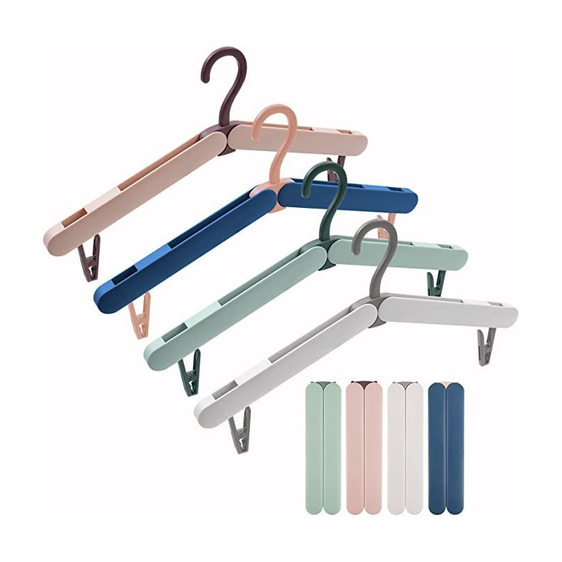Folding Hanger, Portable Folding Hanger, Space Saving, Easy to Carry,