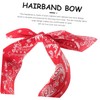 Vaguelly 4pcs Wide Bandana Headbands for Women Elastic Knot Hair