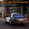 Xprite 31.5 Inch Blue LED Traffic Advisor Strobe Light Bar,