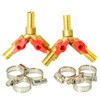 GASHER 2 PCS 3 Way Shut Off Ball Valve, 3/8"