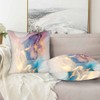 Beabes Purple Gold Marble Stone Pillow Covers Luxury Fluid Ink