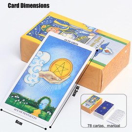 ETMSTCO Tarot Rider, Cartas de Tarot, Edición en Español e Inglés de la Baraja de Tarot Clásica para Principiantes, Baraja Clásica de Tarot con 78 Cartas 22 Arcanos Mayores y 56 Arcanos Menores