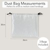 Dust Bags for Handbags (3 Bags) - Small/Medium Size -