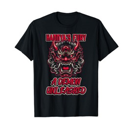 Hannya's Fury: A Demon Unleashed Hannya Mask T-Shirt