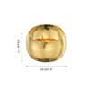 sourcing map 6pcs Gold Napkin Rings Metal Drum-Shaped Frosted Napkin