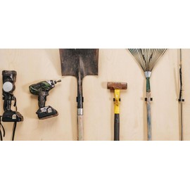 Spring Clip, Wall Mounted Grip Clip, Holds 3/8-5/8 Inch Diameter, Includes Screws, Pipe, Tool Holder, Truck, Garden, Weather Resistant, Gibson Gripper Clips, Part 225-FS, Made in USA, Black (10)