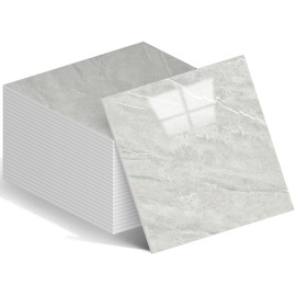 WAPANE Peel and Stick Shower Waterproof Marble Tiles Wall Panels, 11.8"x11.8" Self-Adhesive Backsplash Tile, 20 Pack (Not Real Tile)