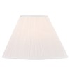 Aspen Creative 33134, Mushroom Pleated Traditional Spider Lamp Shade, White,