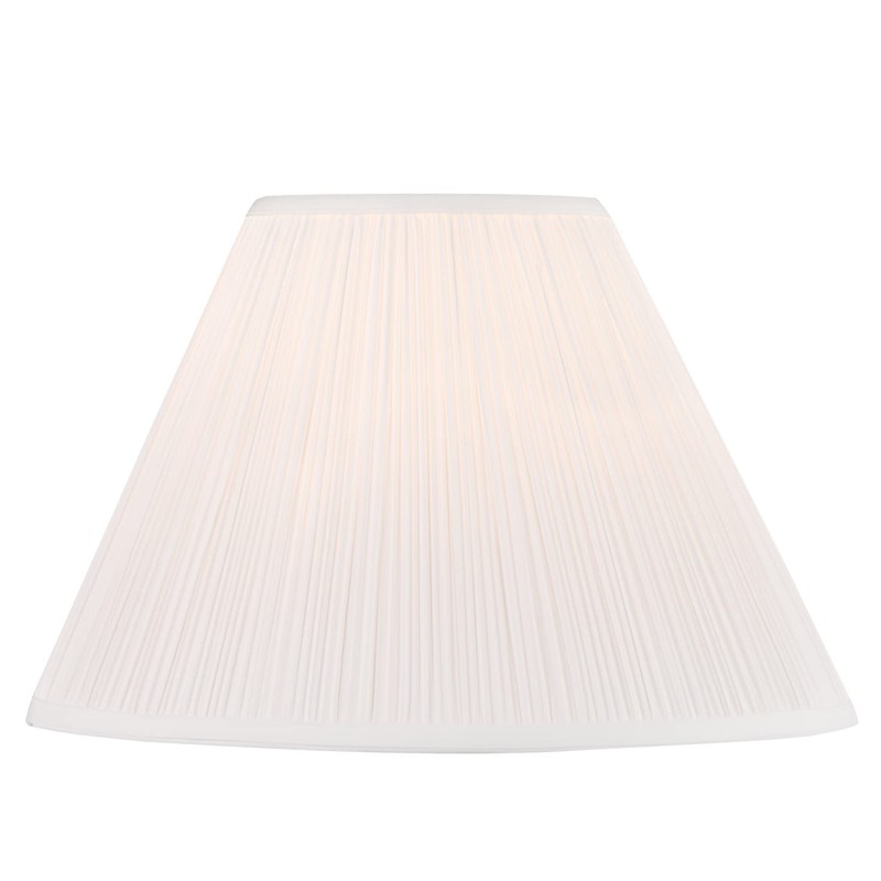 Aspen Creative 33134, Mushroom Pleated Traditional Spider Lamp Shade, White,