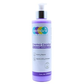 Vemare Cosmetics Crema Capilar Colágeno Hidrolizado Hidratación de Raíz a Puntas 250ml