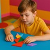 3 otters Wooden Tangram Puzzles for Kids, Educational Shape Puzzle