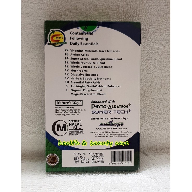 C24/7 Natura- Ceutical 3 Boxes Dietary Food Supplement of 10